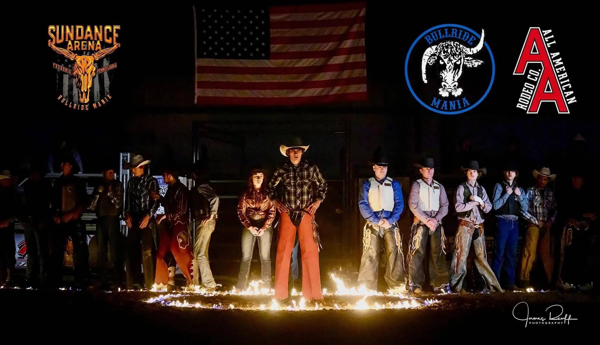 Bullride Mania: Cowboys and Cowgirl in a Ring of Fire