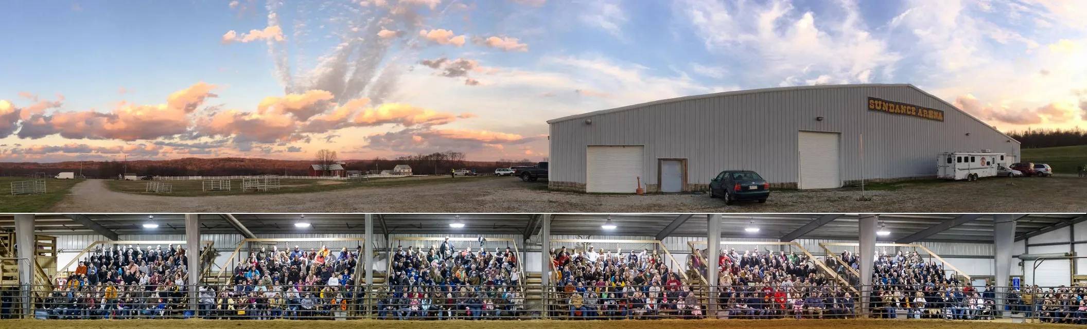 Sundance Arena Panorama with Outdoor and Indoor Views